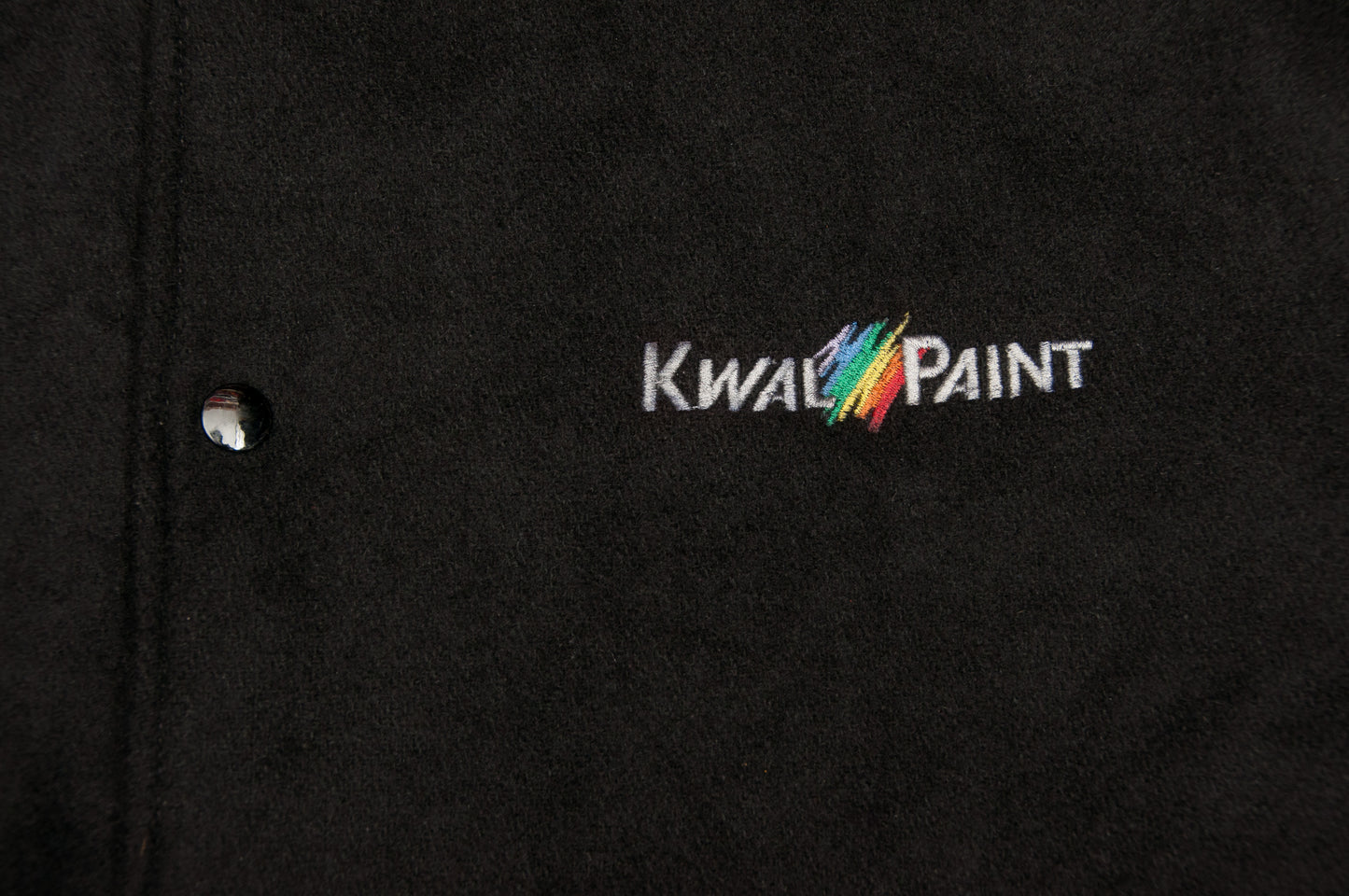 Y2K Outer Boundary x Kwal Paint varsitytakki (XXL)