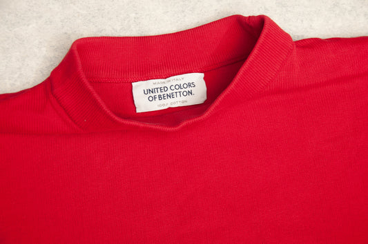 Vintage United Colors of Benetton puuvillaneule 80-luvulta (S)