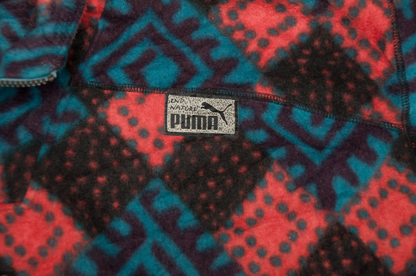 Vintage Puma 2nd Nature 1/4-zip-fleecepaitatakki 90-luvulta (XL)