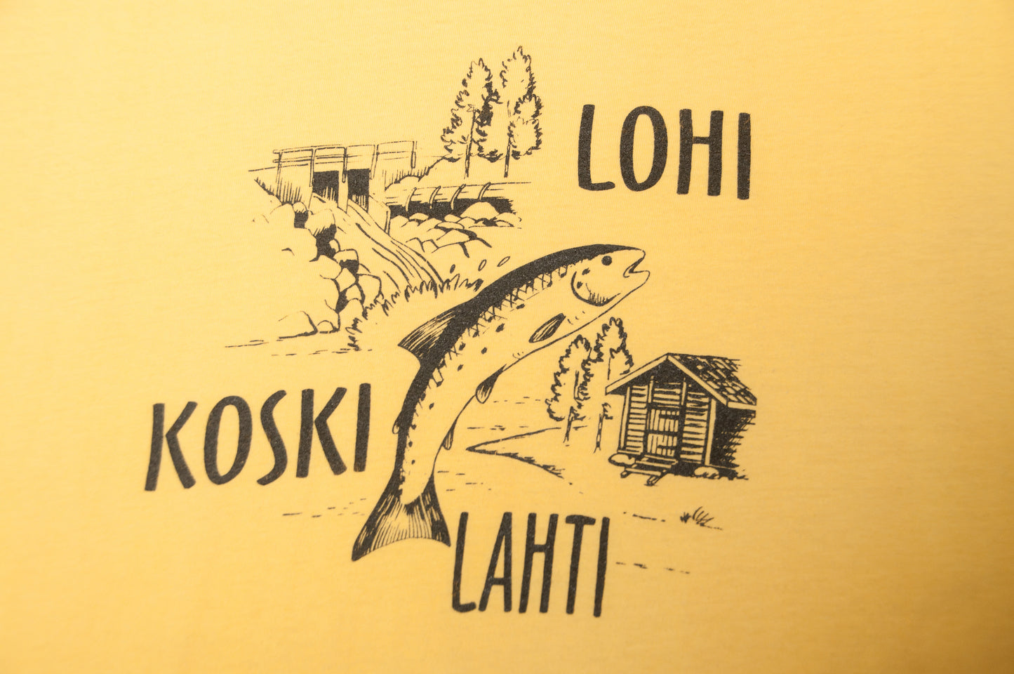 Vintage Lohi Koski Lahti t-paita 90-luvulta (M)