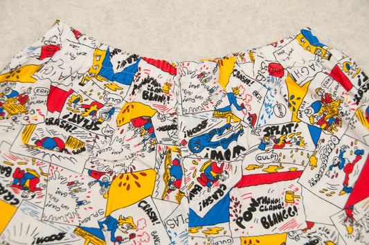 Vintage POW! THANG! CLANG! shortsit 80-luvulta (XS)