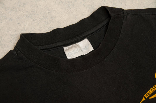 Vintage Adidas Keihäskarnevaalit x Seura t-paita 80-luvulta (XL)