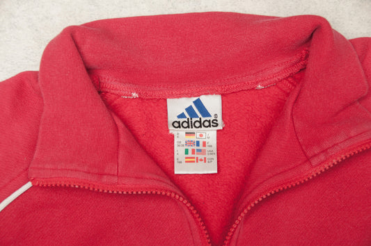 Vintage Y2K Adidas 1/4-zip-paita (M)