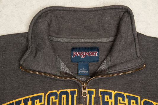 JanSport x The College of New Jersey 1/4-zip-paita (L)