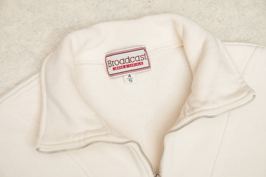 Vintage Broadcast 1/3-zip-paita 80-luvulta (S)