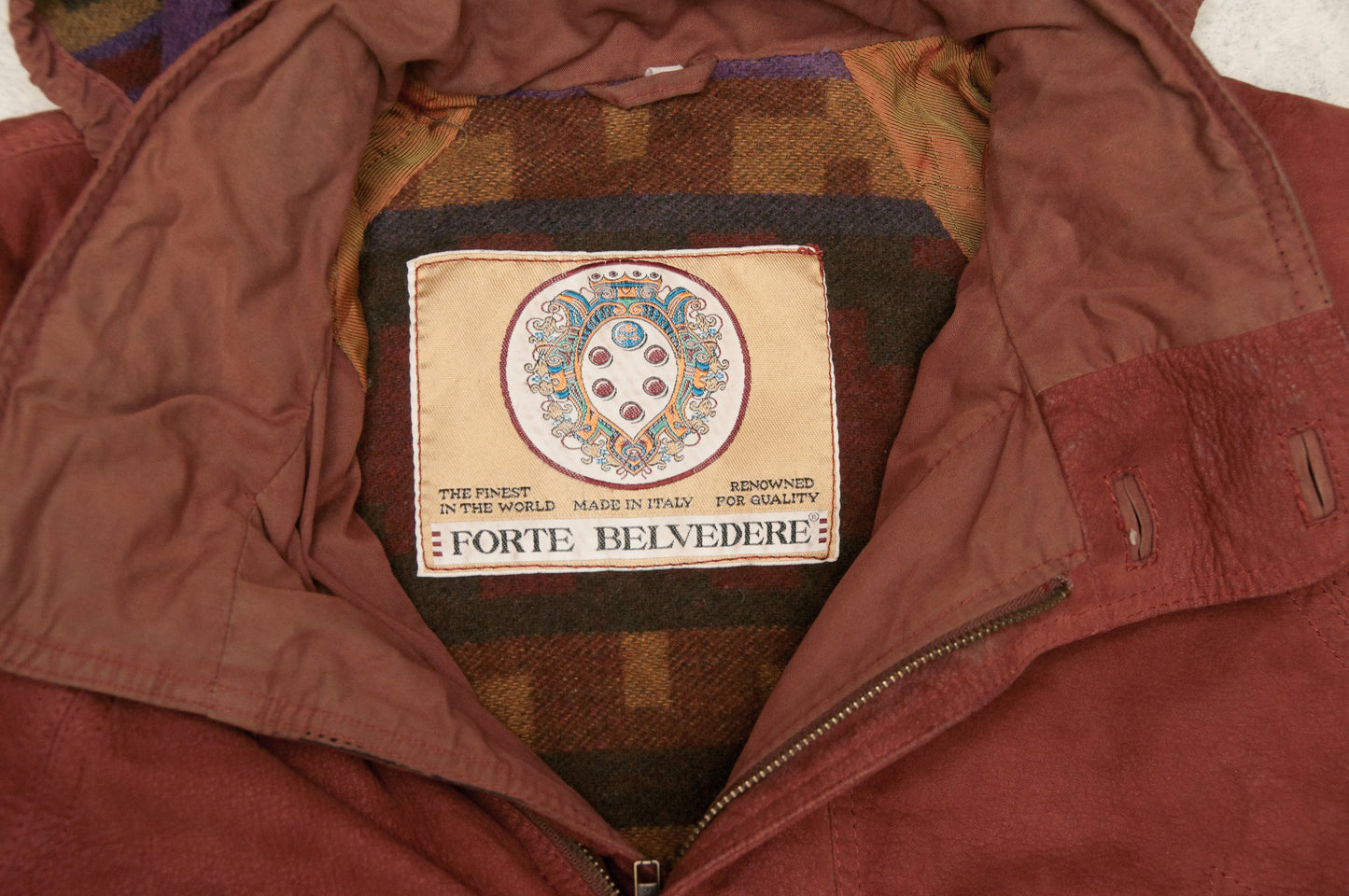 Vintage Forte Belvedere nahkatakki 90-luvulta (M)