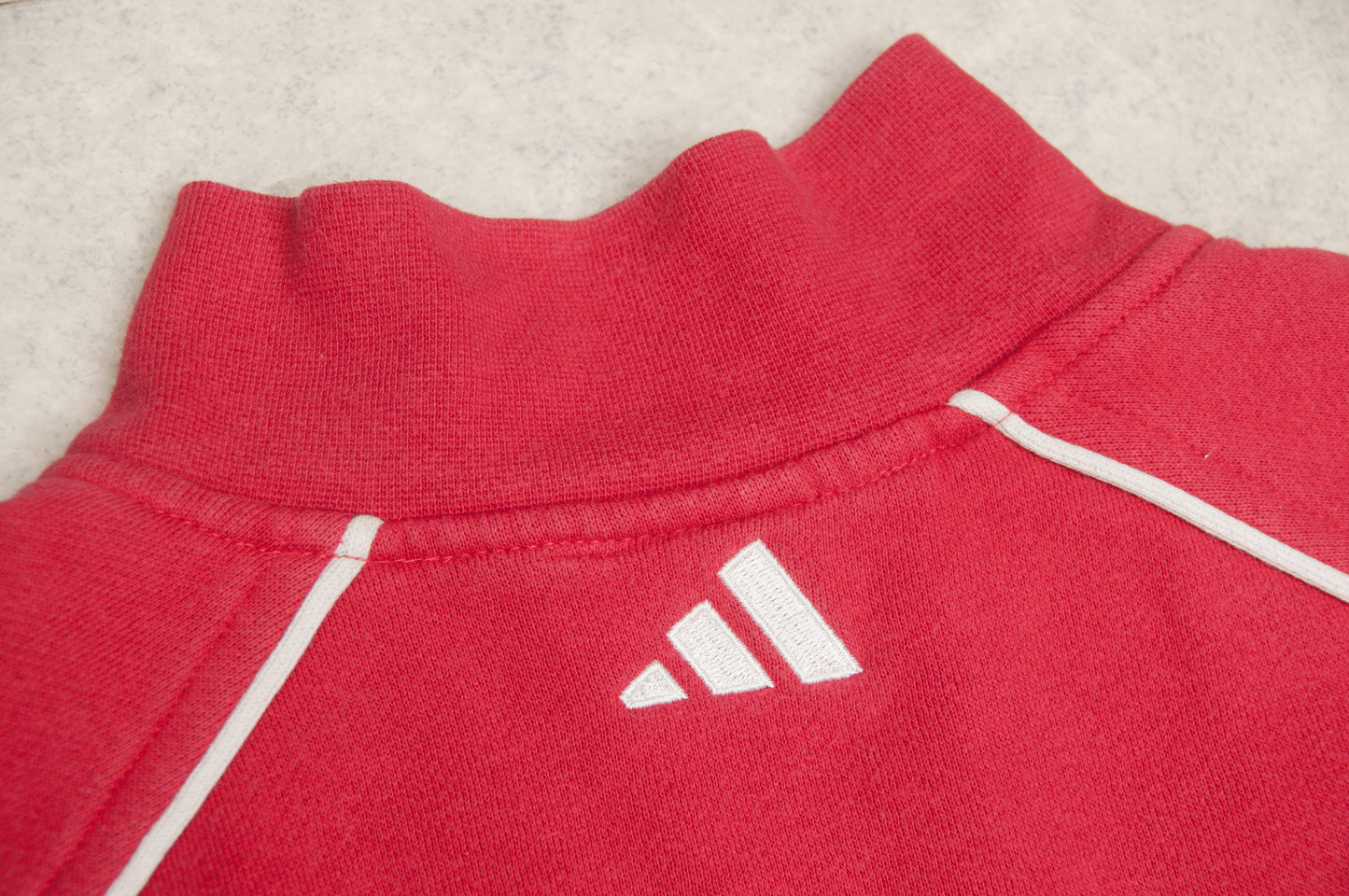 Vintage Y2K Adidas 1/4-zip-paita (M)