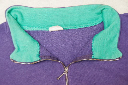 Vintage Xtra 1/4-zip-paita 80-luvulta (M)