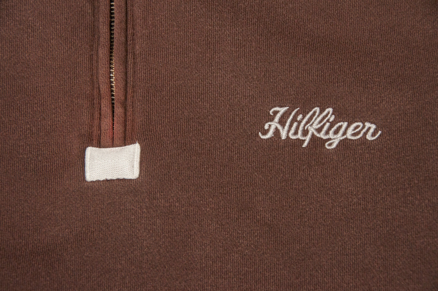 Vintage Y2K Tommy Hilfiger Denim 1/4-zip-paita (M)