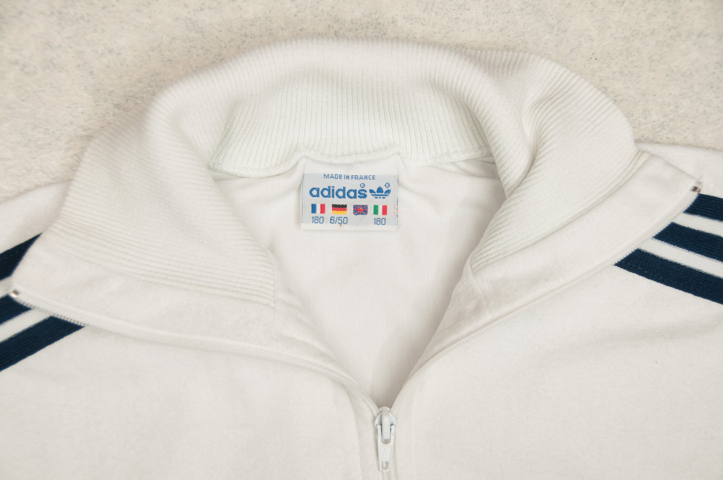 Vintage Adidas Finland velourtakki 80-luvulta (M)