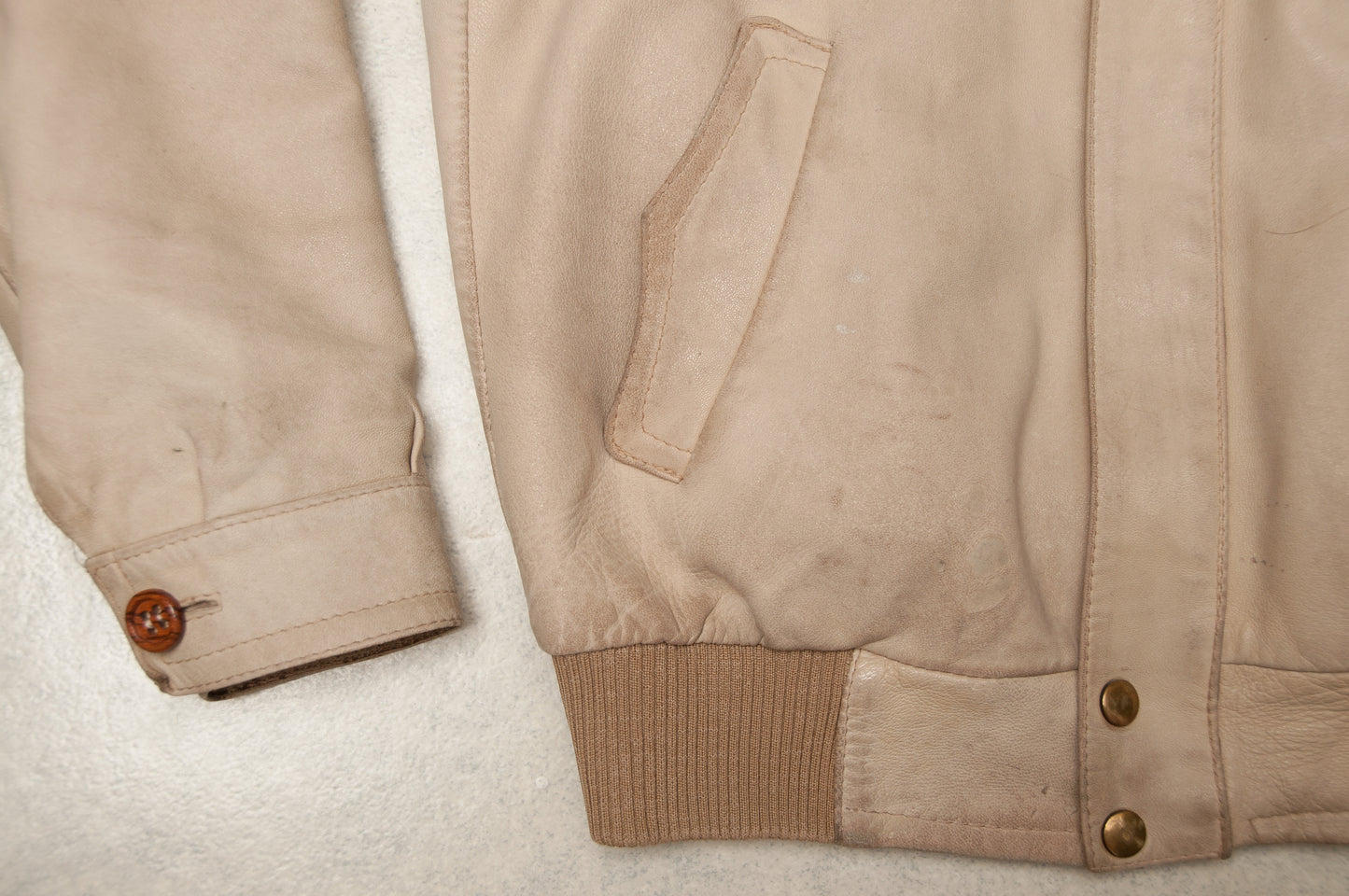 Vintage Finnish Leather Fashion nahkatakki 70-luvulta (M)