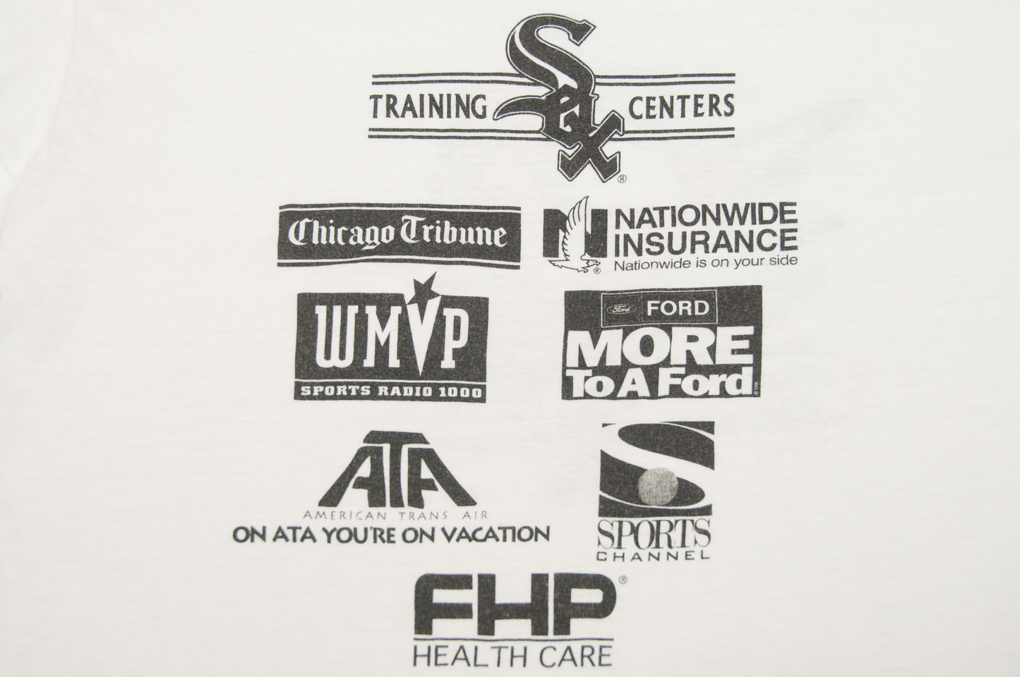 Vintage MLB Chicago White Sox Training Centers t-paita 90-luvulta (S)