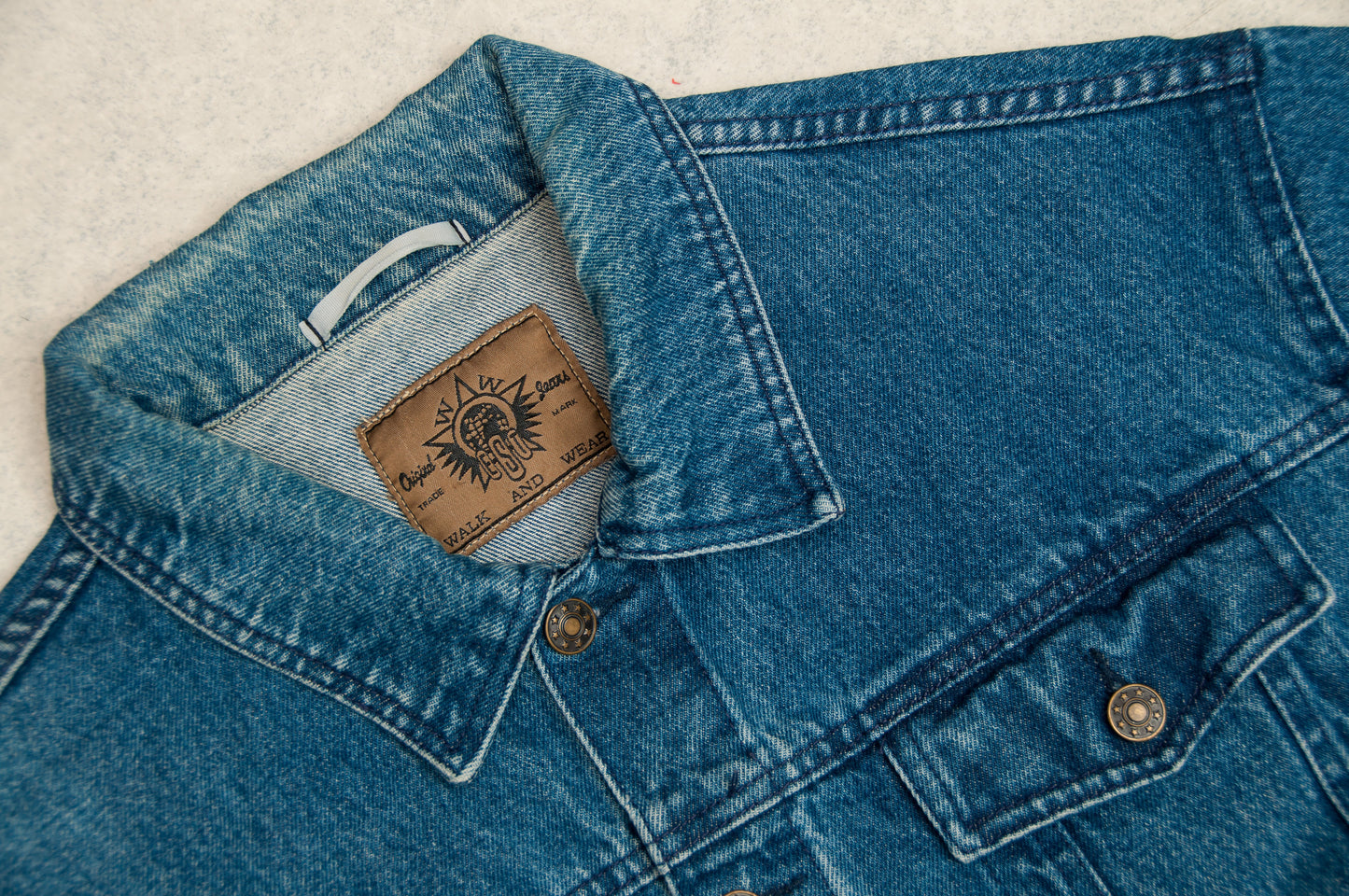 Vintage Walk and Wear farkkutakki 90-luvulta (M)