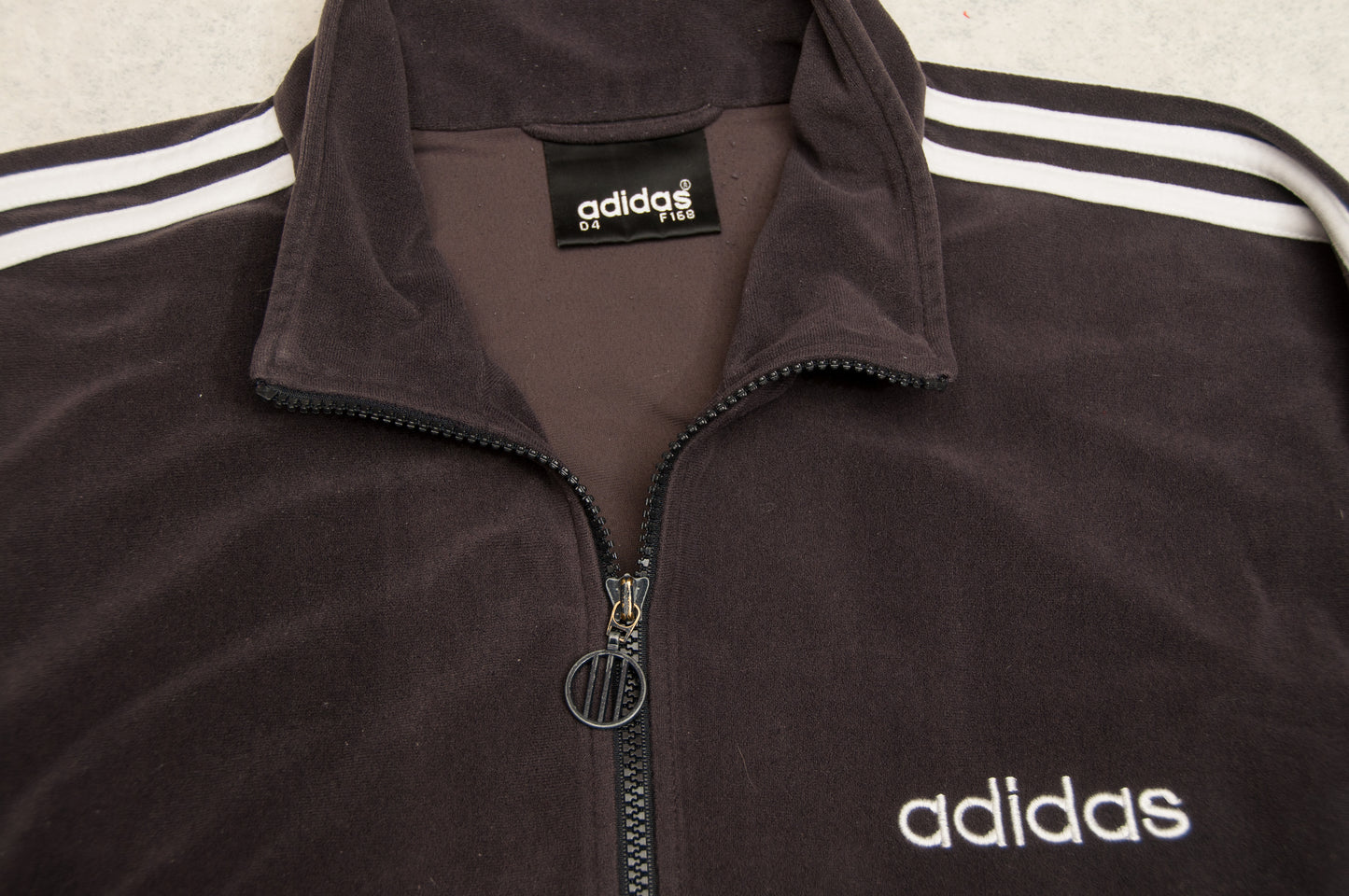 Vintage Adidas Fiftyone velourtakki 90-luvulta (M)