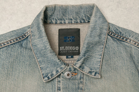 Vintage St. Diego farkkutakki 90-luvulta (S)