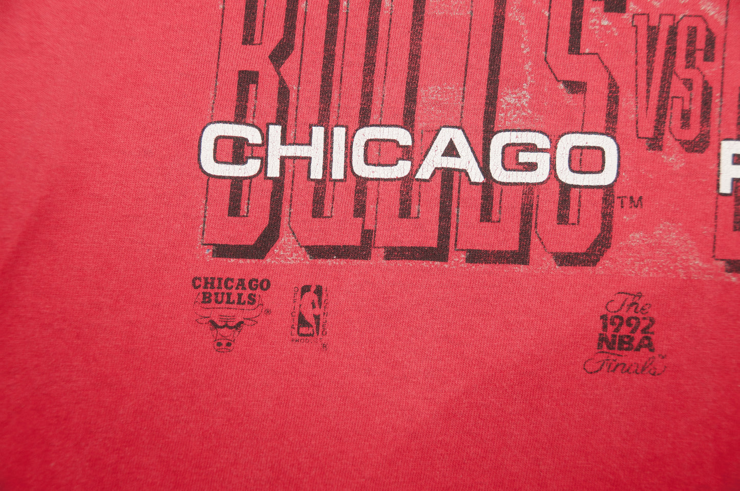 Vintage NBA Chicago Bulls vs Portland Blazers t-paita 90-luvulta (M)