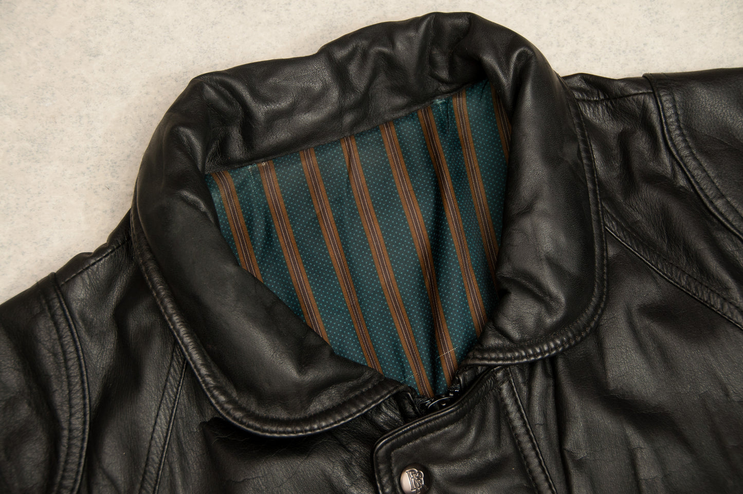 Vintage Montes Design nahkatakki 80-luvulta (M)