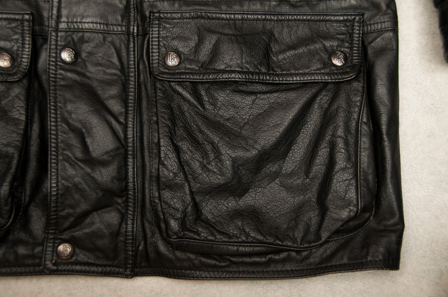 Vintage Montes Design nahkatakki 80-luvulta (M)