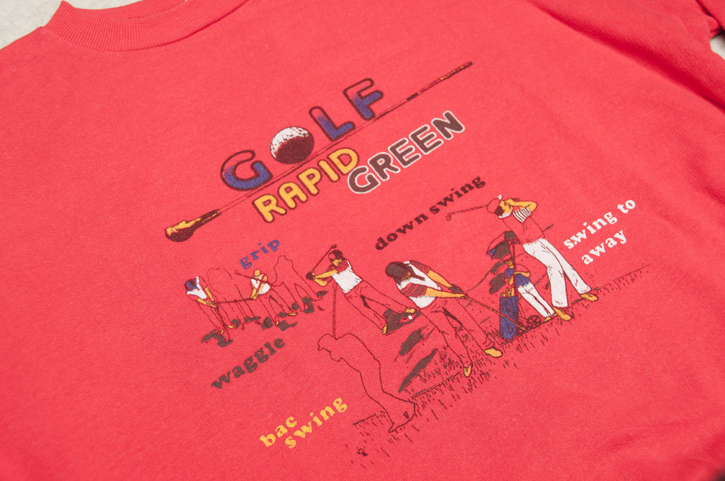 Vintage Golf Rapid Green collegepaita 80-luvulta (L)