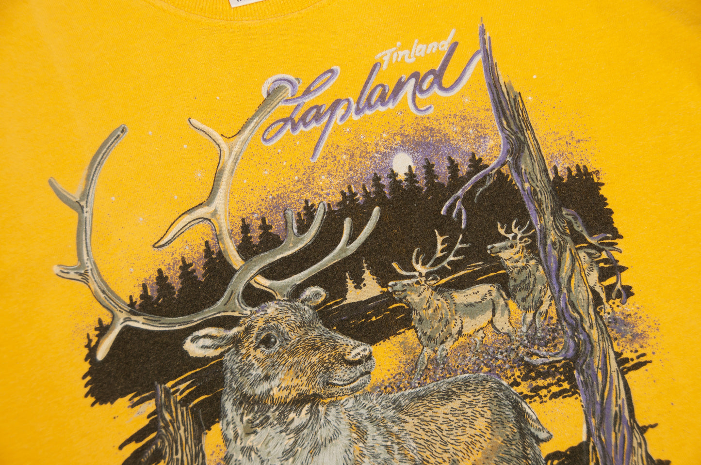 Vintage Lapland Finland t-paita 90-luvulta (XS)