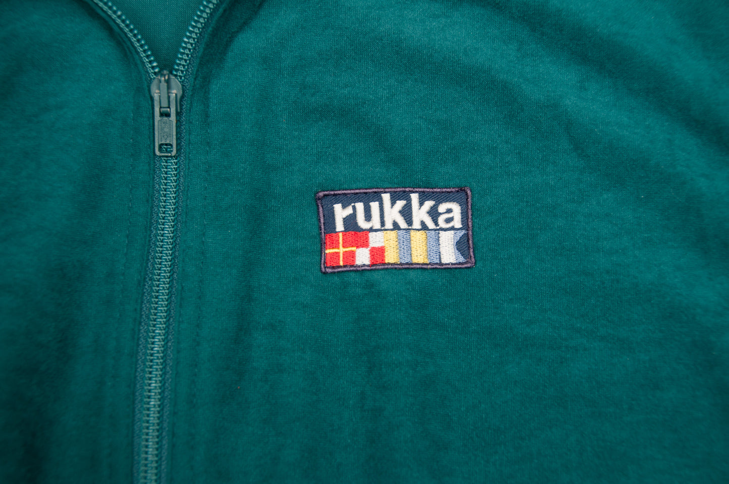 Vintage Rukka velourtakki 90-luvulta (L)
