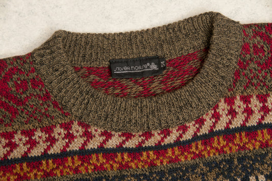 Vintage Silver Horse neulepaita 80-luvulta (M)