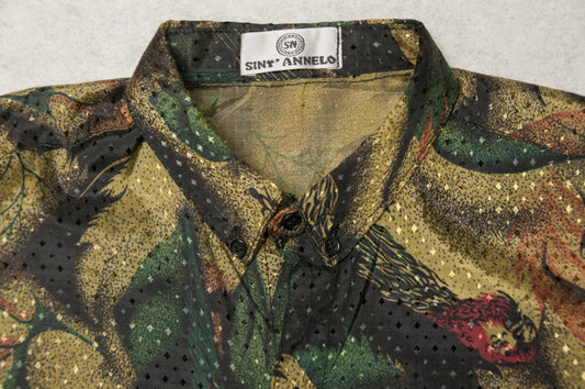 Vintage Siny´ Annelo viskoosipaita 70-luvulta (L)