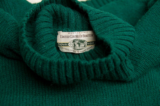 Vintage United Colors of Benetton villapaita 90-luvulta (XL)