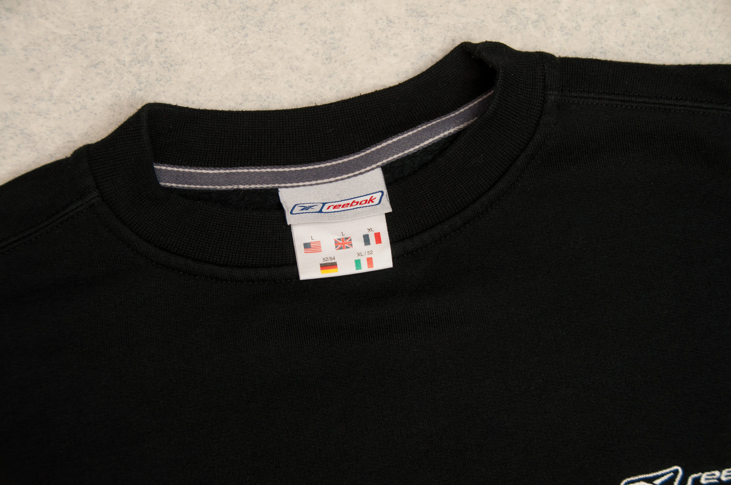 Vintage Y2K Reebok collegepaita (XL)
