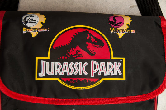 Vintage Jurassic Park olkalaukku 90-luvulta