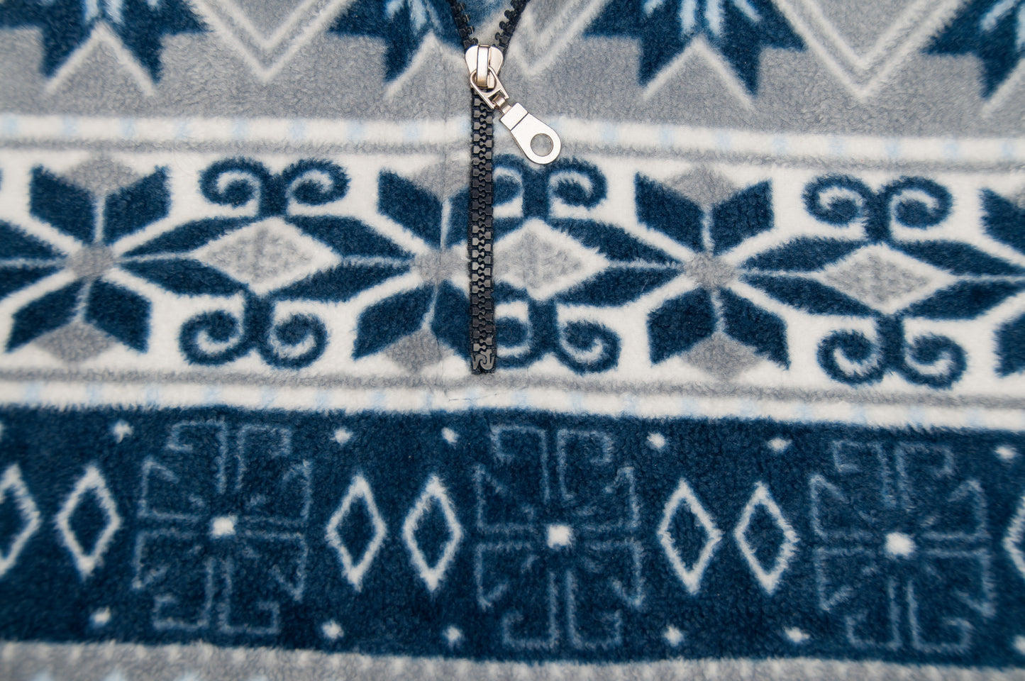 Vintage 1/3-zip fleecepaitatakki 90-luvulta (M)