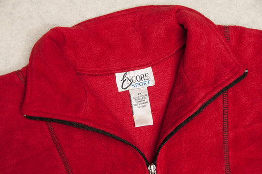 Vintage Encore Sport 1/3-zip fleecepaitatakki 90-luvulta (L)