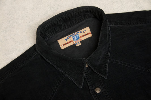 Vintage Brandon vakosamettipaita 90-luvulta (L)