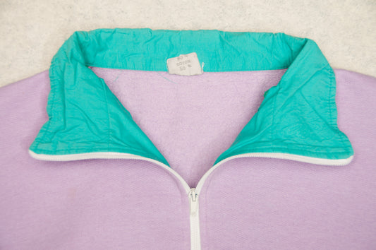 Vintage 1/3-zip-paita 80-luvulta (S)