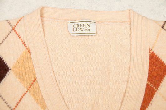 Vintage Green Leaves villatakki 90-luvulta (L)