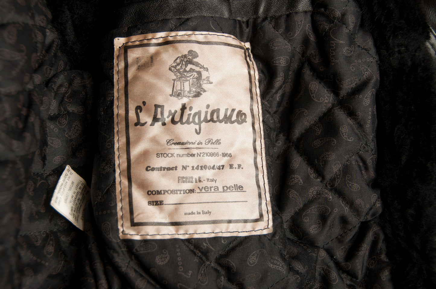 Vintage Ficons nahkatakki 80-luvulta (M)