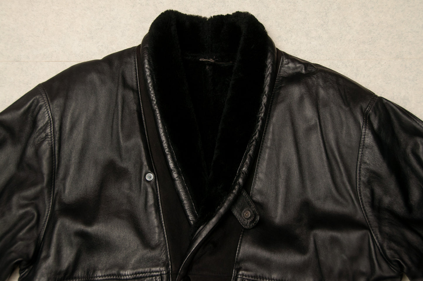 Vintage Ficons nahkatakki 80-luvulta (M)