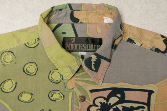 Vintage Nitesout viskoosipaita 70-luvulta (L)