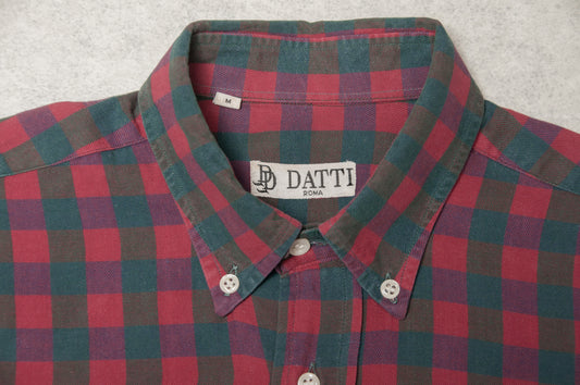 Vintage Datti flanellipaita 80-luvulta (M)