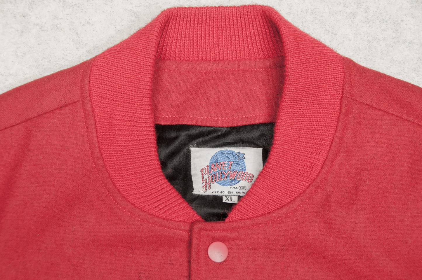 Vintage Y2K Planet Hollywood Cancun varsitytakki (XL)