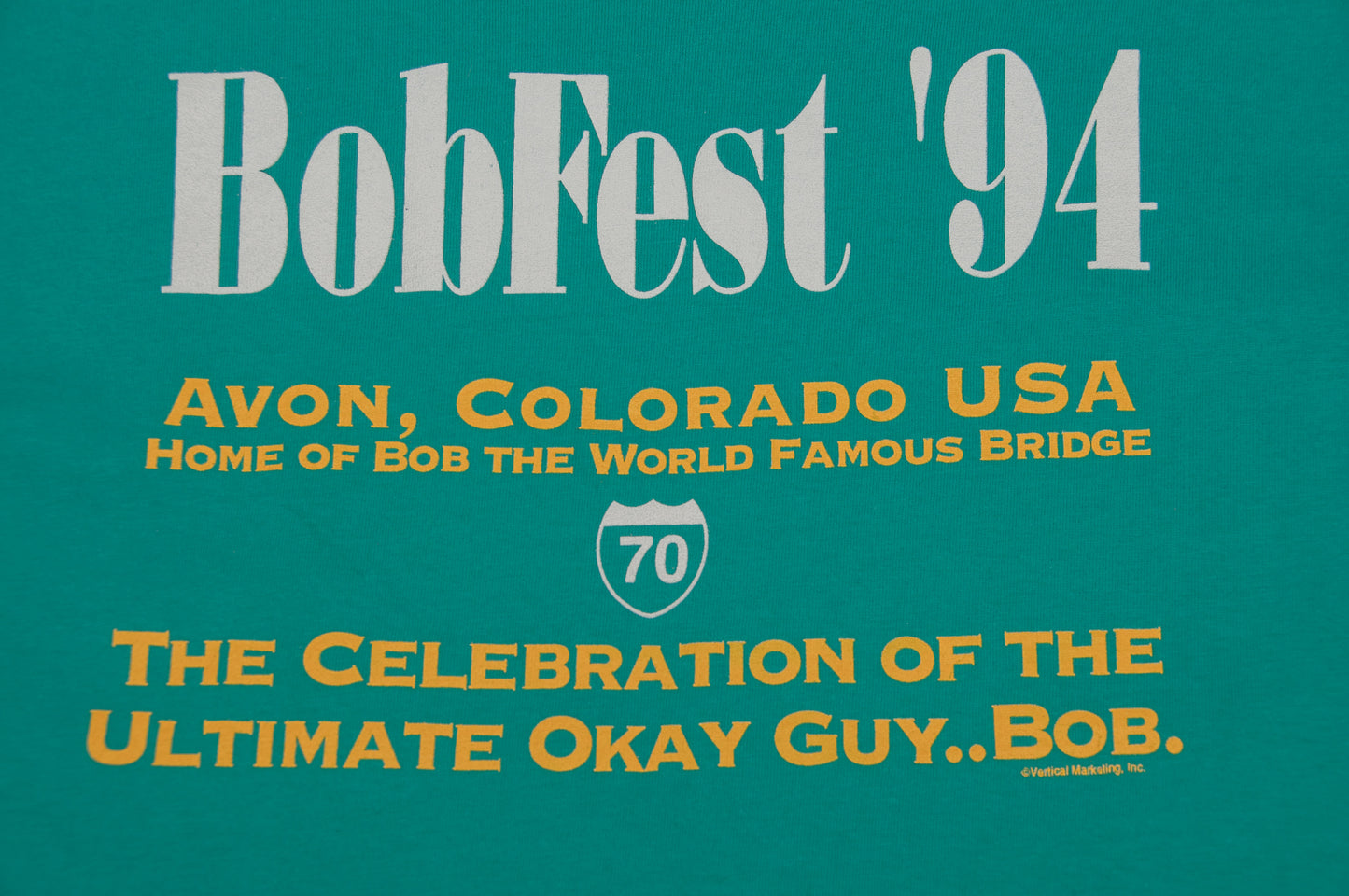 Vintage BobFest ´94 t-paita 90-luvulta (L)