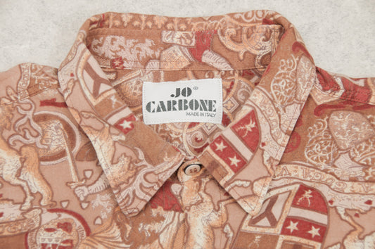 Vintage Jo Carbone viskoosipaita 80-luvulta (M)
