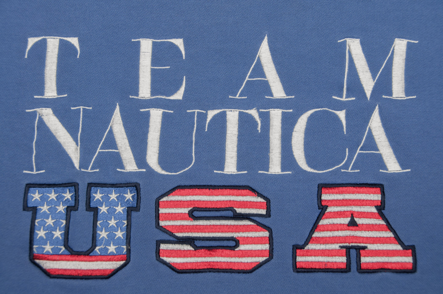 Vintage Nautica - Team Nautica USA collegepaita 90-luvulta (XL)