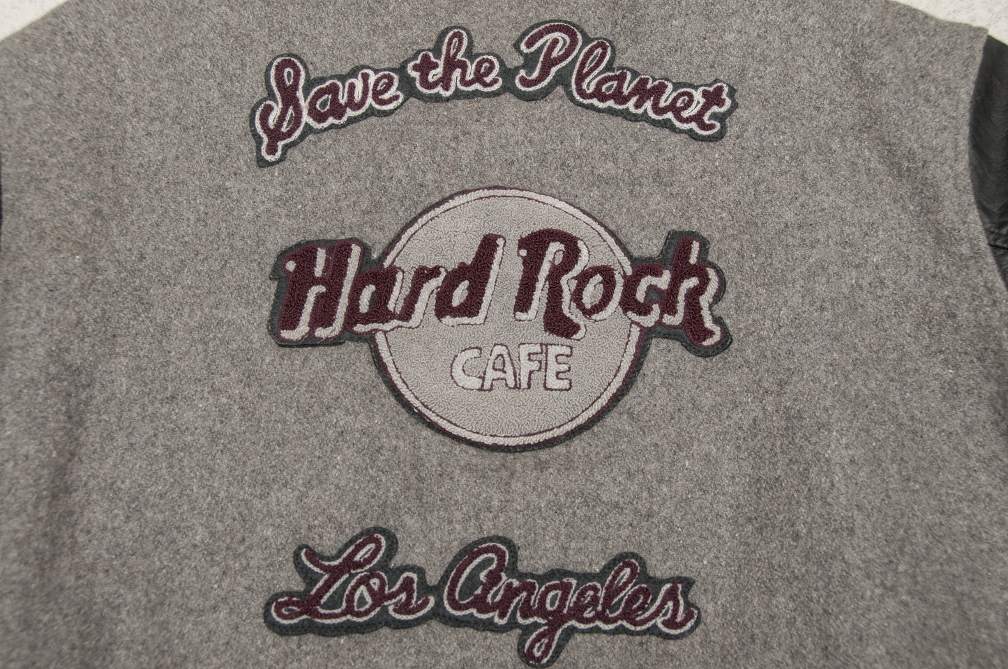 Vintage Hard Rock Cafe Los Angeles varsitytakki 90-luvulta (L)