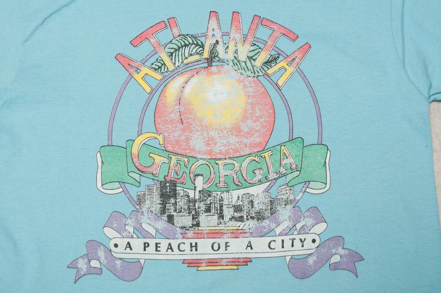 Vintage Atlanta - Peach of a City t-paita 80-luvulta (M)