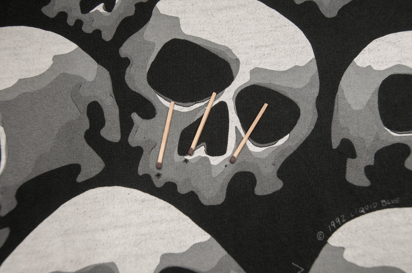 Vintage Liquid Blue - Son of Skulls t-paita 90-luvulta (L)