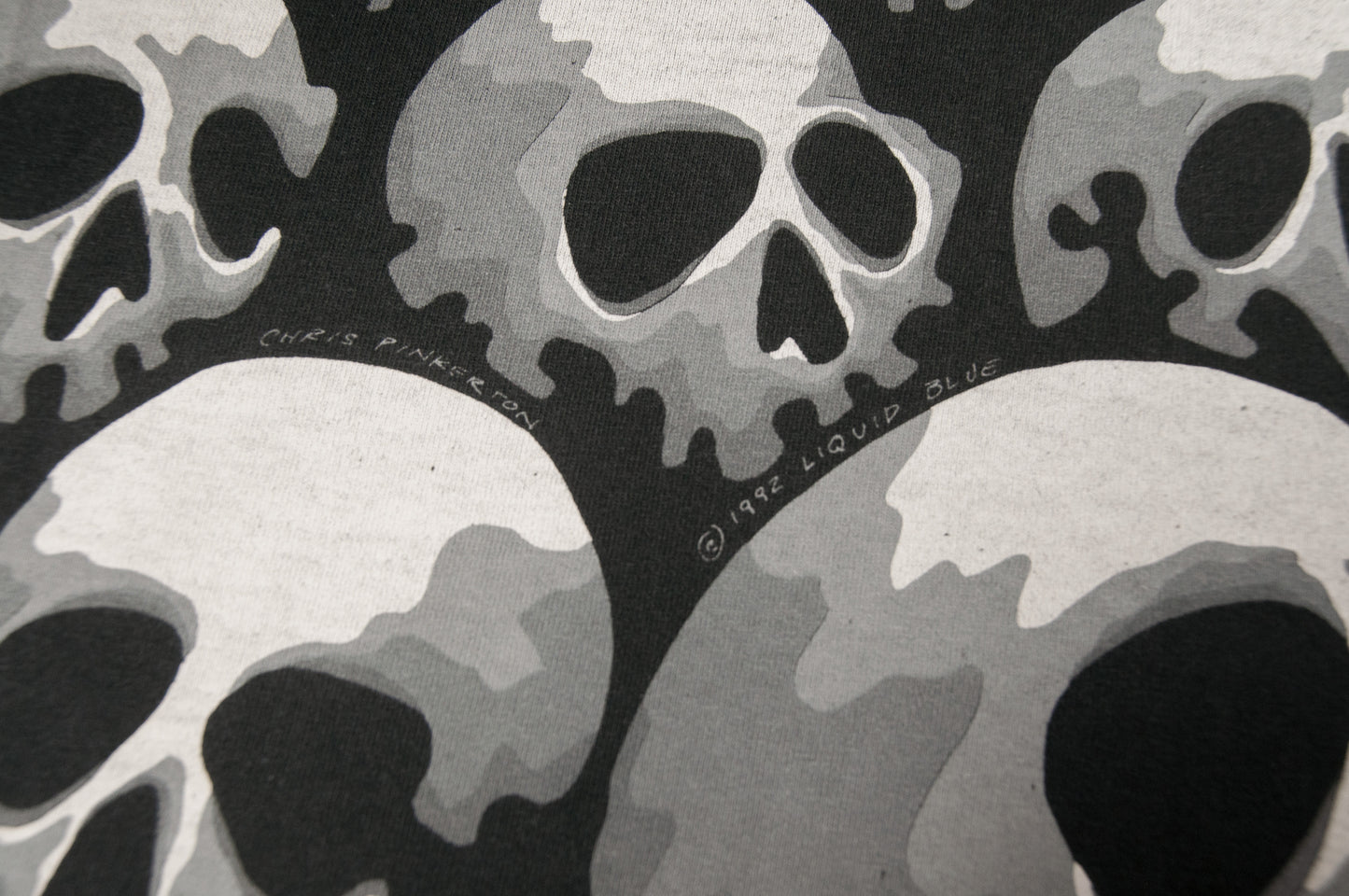 Vintage Liquid Blue - Son of Skulls t-paita 90-luvulta (L)