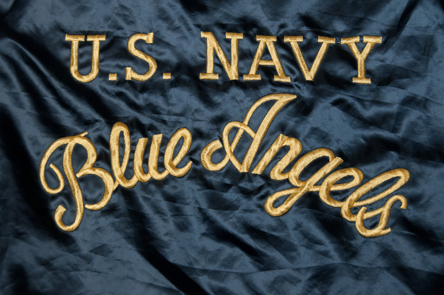 Vintage Hartwell x U.S. Navy Blue Angels satiinitakki 80-luvulta (S)