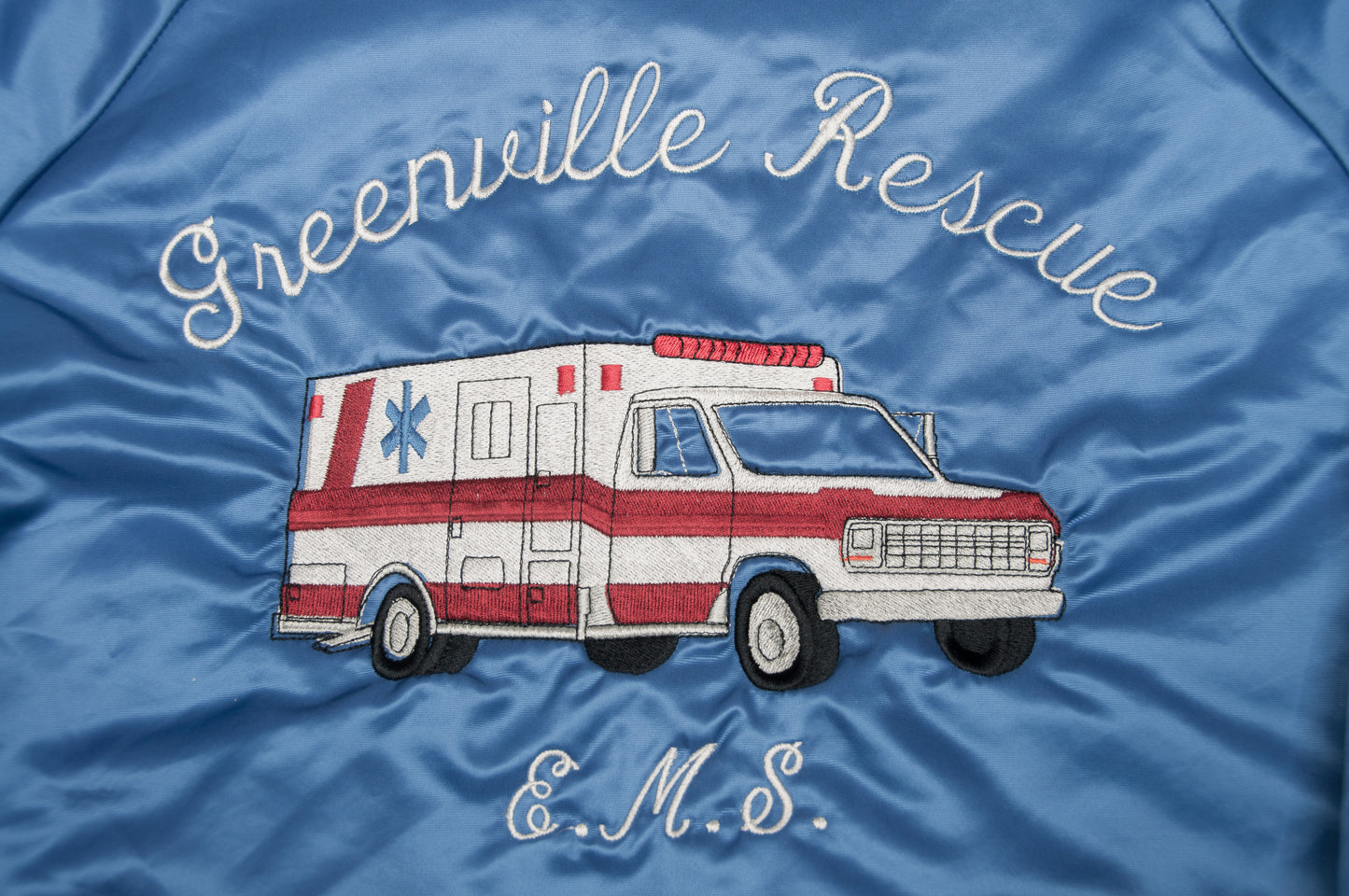 Vintage Westark x Greenville Rescue satiinitakki 80-luvulta (M)