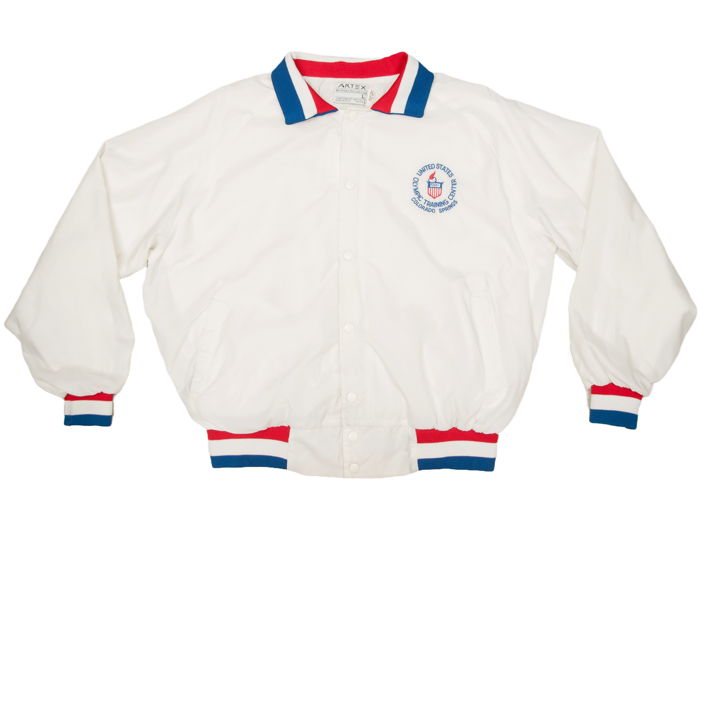 Vintage Artex x United States Olympic Training Center satiinitakki 90-luvulta (L)